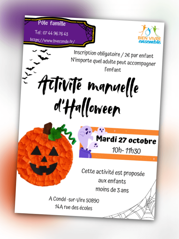 Illustration de l'événement : Atelier manuel d'Halloween
