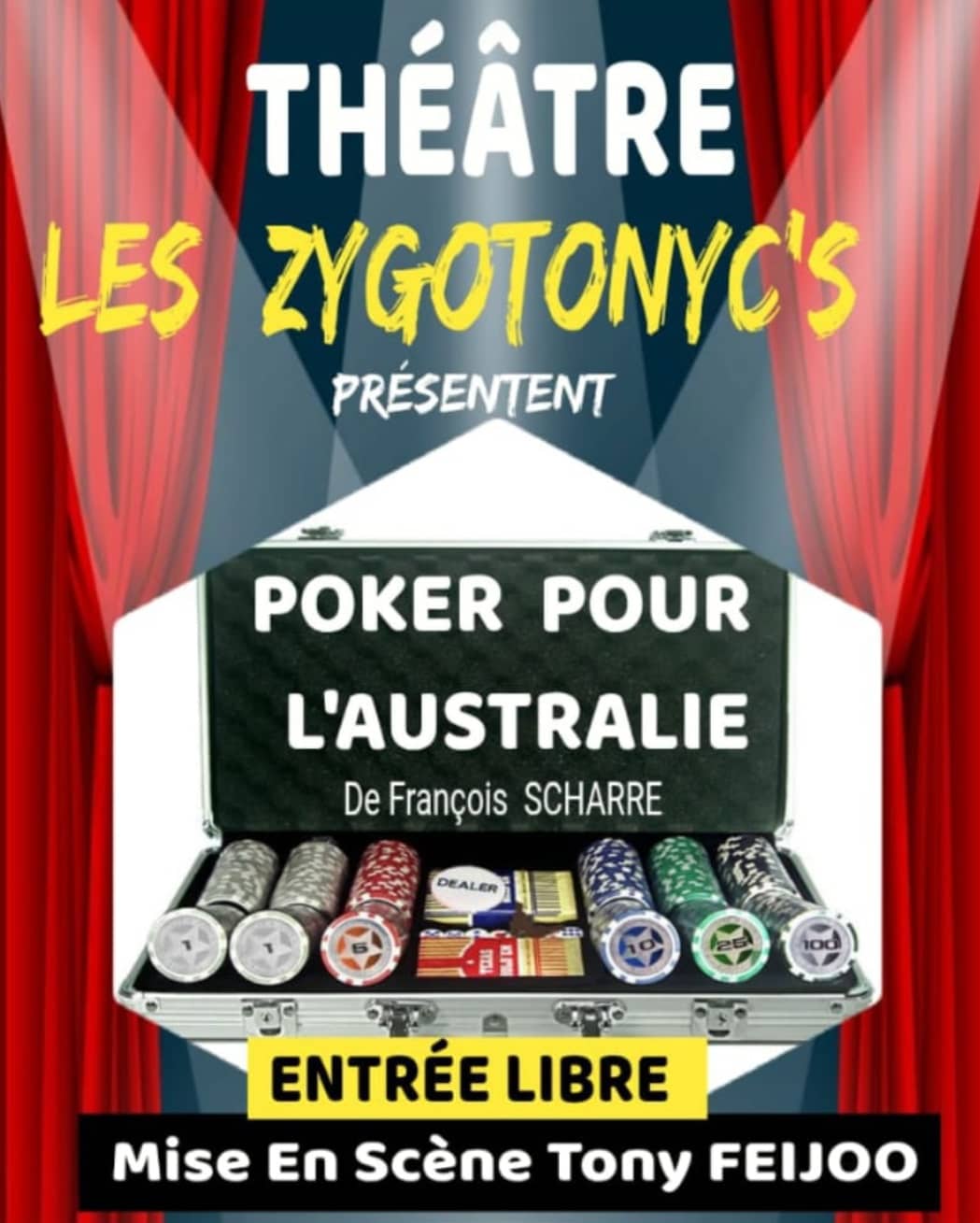 Illustration de l'événement : Théatre-comédie "Poker pour l'Australie" 2026