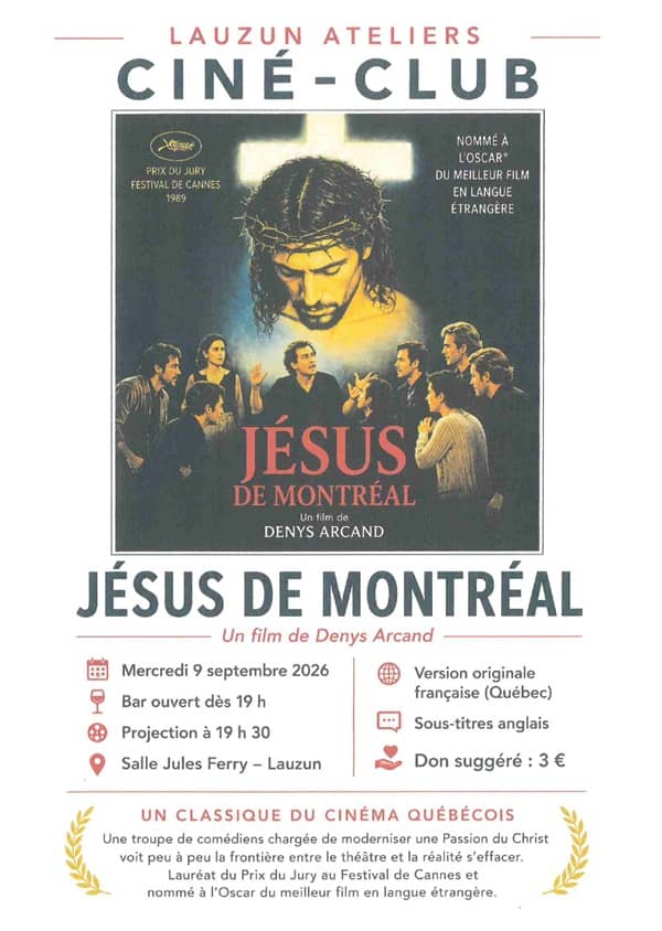 Illustration de l'événement : Soirée cinéma - Jésus de Montréal