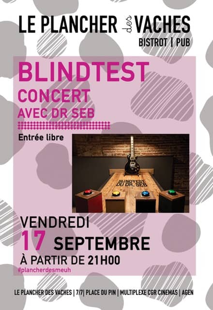 Illustration de l'événement : Blind test concert avec DR Seb