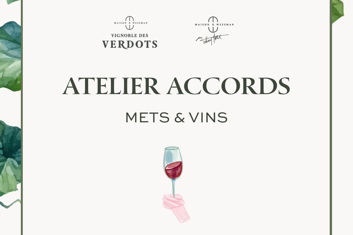 Illustration de l'événement : Vignoble des Verdots | Atelier dégustation accords mets et vins