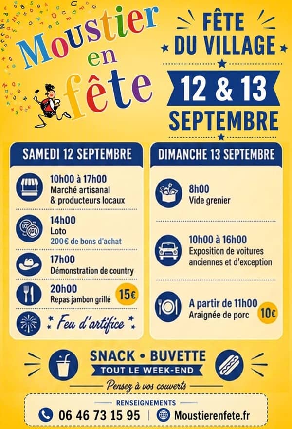 Illustration de l'événement : Vide-greniers de Moustier en fête