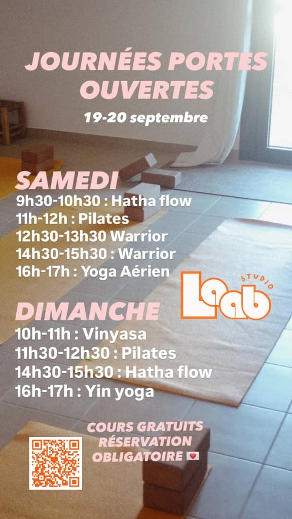 Illustration de l'événement : Portes ouvertes Laab Studio Yoga