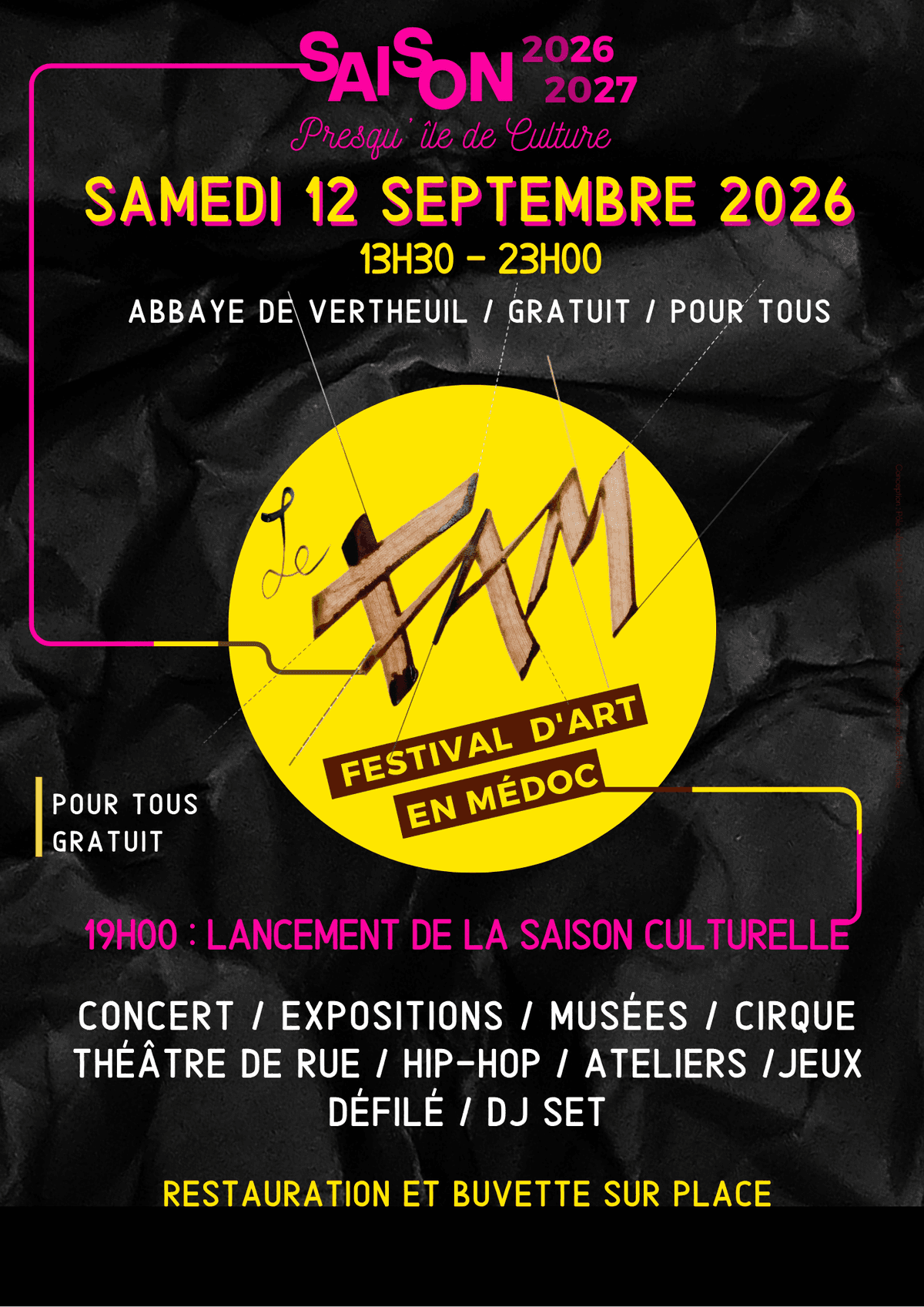 Illustration de l'événement : FAM (Festival d'Art en Médoc) Presqu'île de Culture