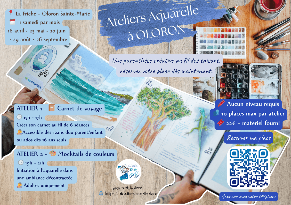 Illustration de l'événement : Atelier : Carnet de voyage