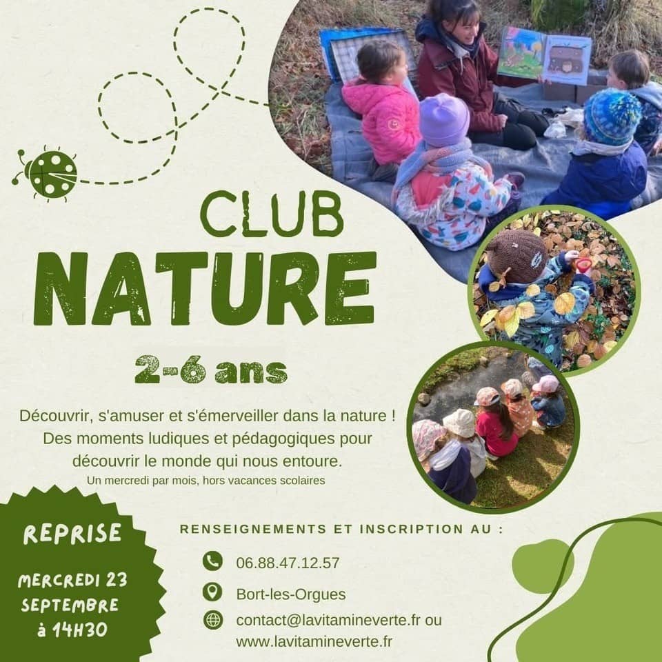 Illustration de l'événement : Club nature 2 - 6 ans
