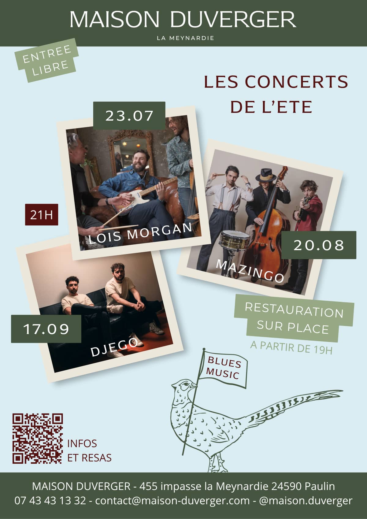 Illustration de l'événement : Concert de Djego [Les concerts de l'été à la Maison Duverger]