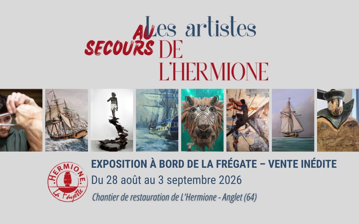 Illustration de l'événement : Exposition les artistes au secours de l’Hermione