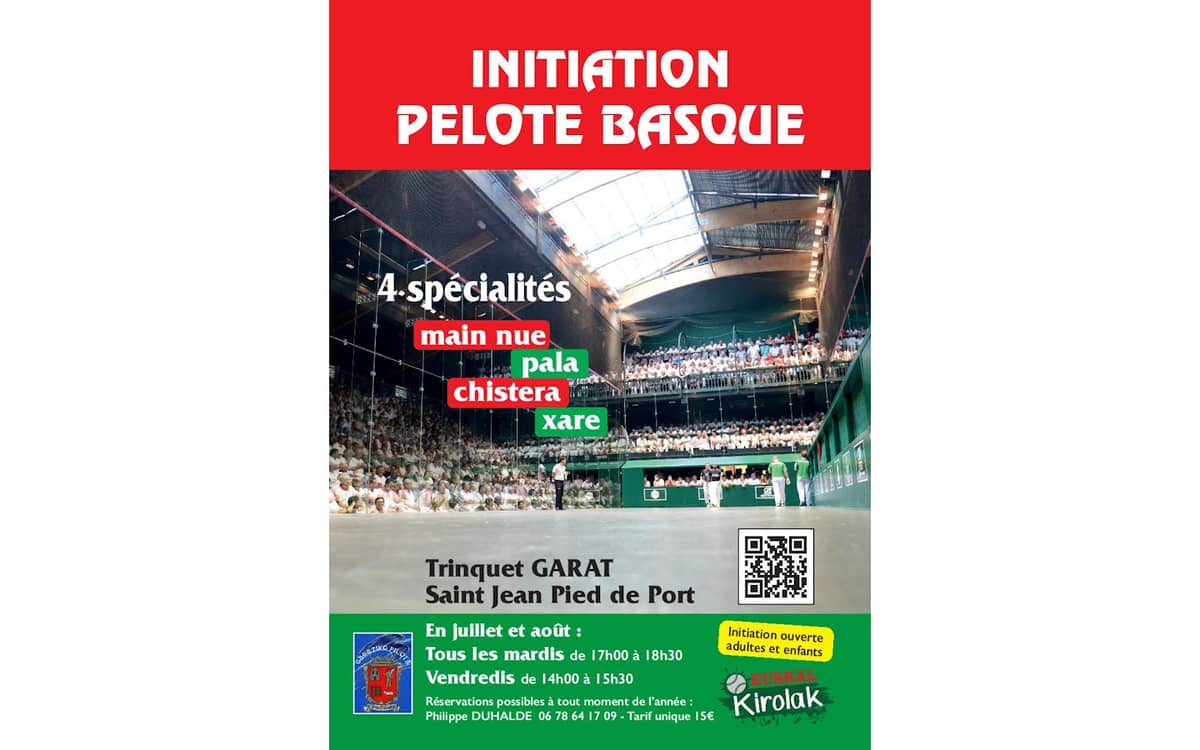 Illustration de l'événement : Initiation à la pelote basque