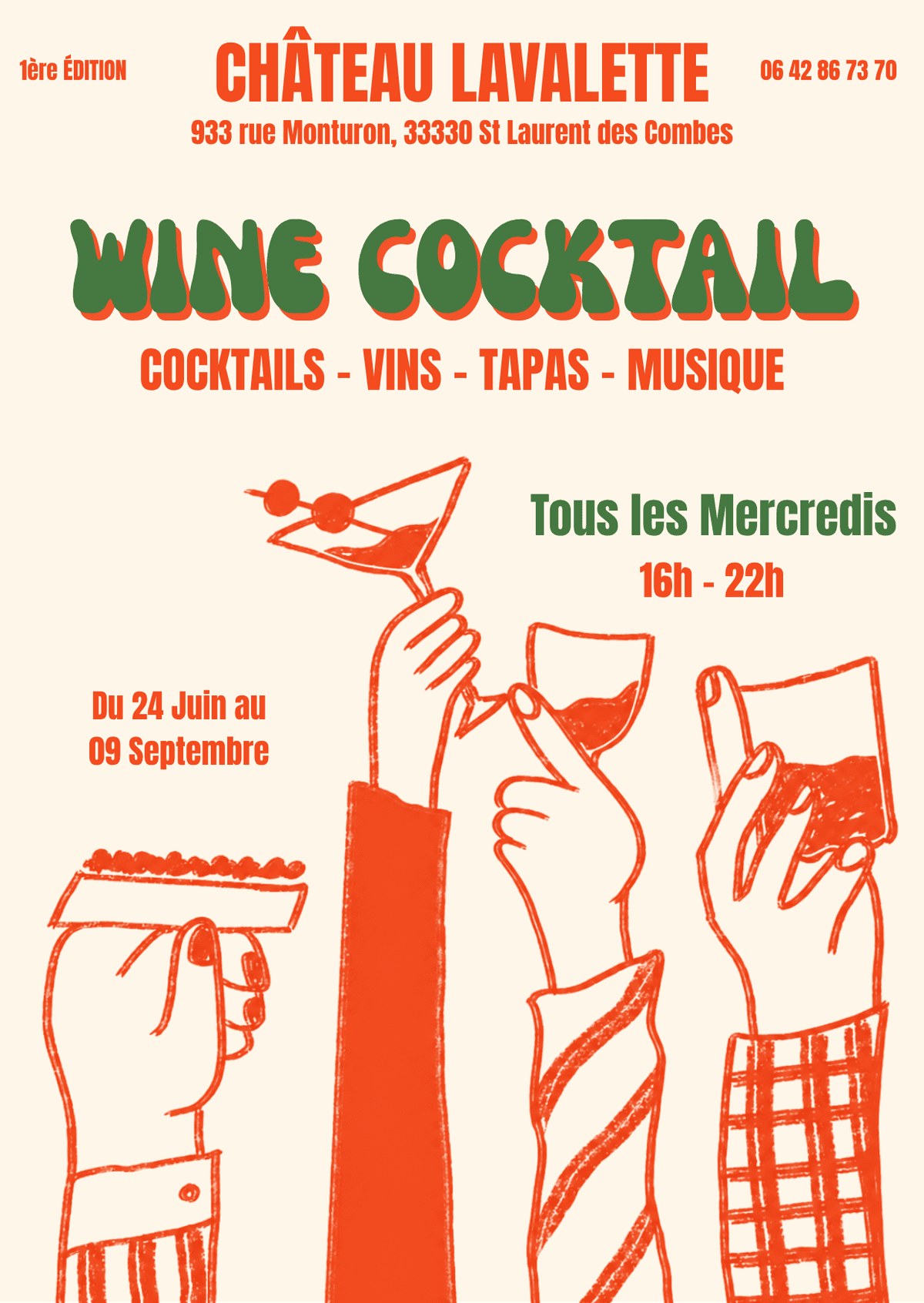 Illustration de l'événement : Wine Cocktail au Château Lavalette