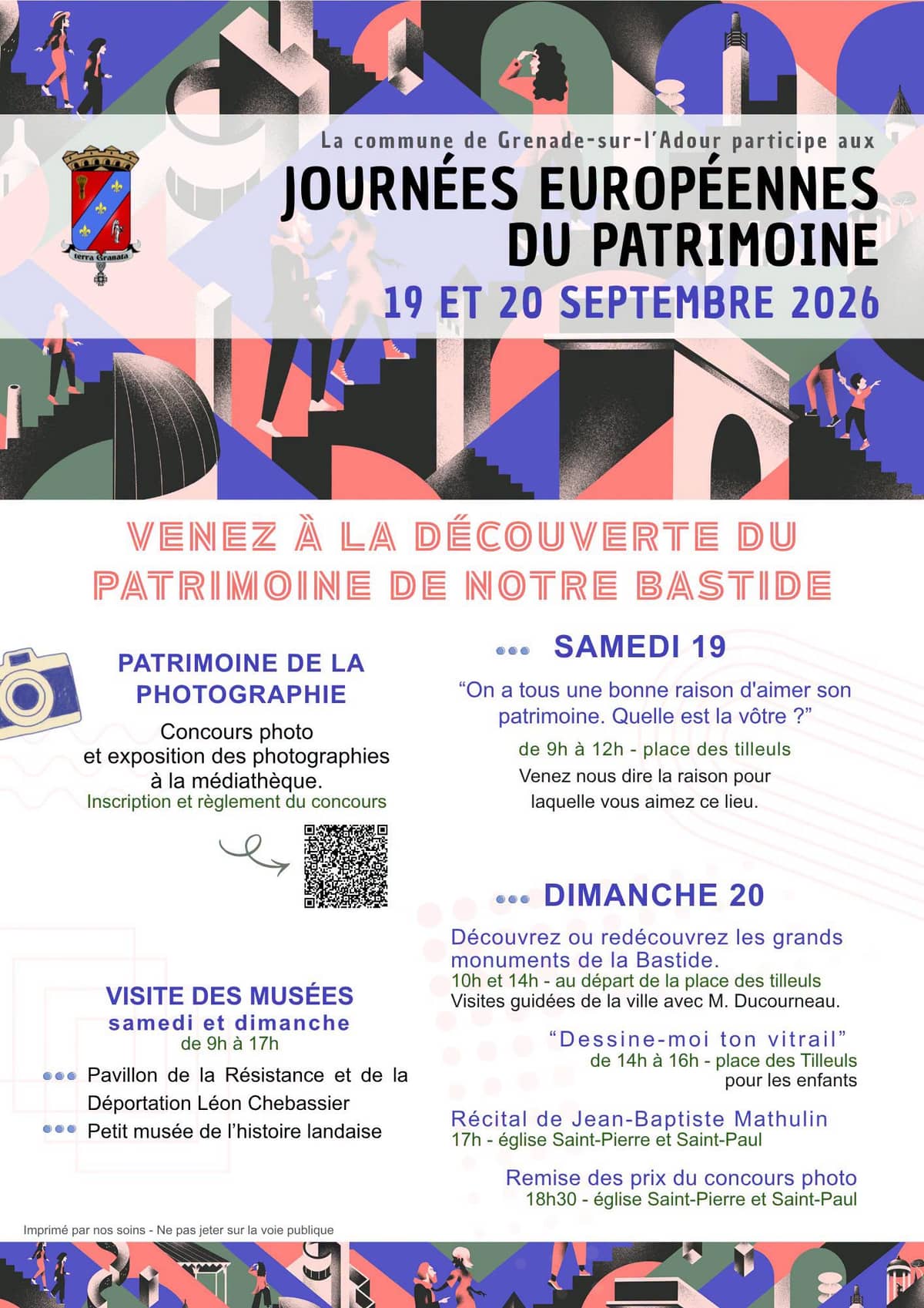 Illustration de l'événement : Journées du Patrimoine - Grenade sur l'Adour