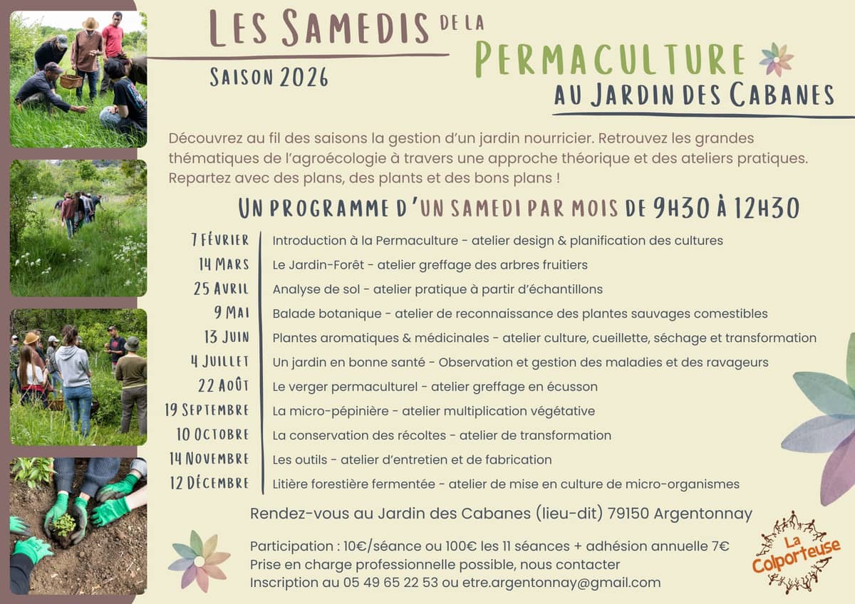 Illustration de l'événement : Permaculture au Jardin des Cabanes