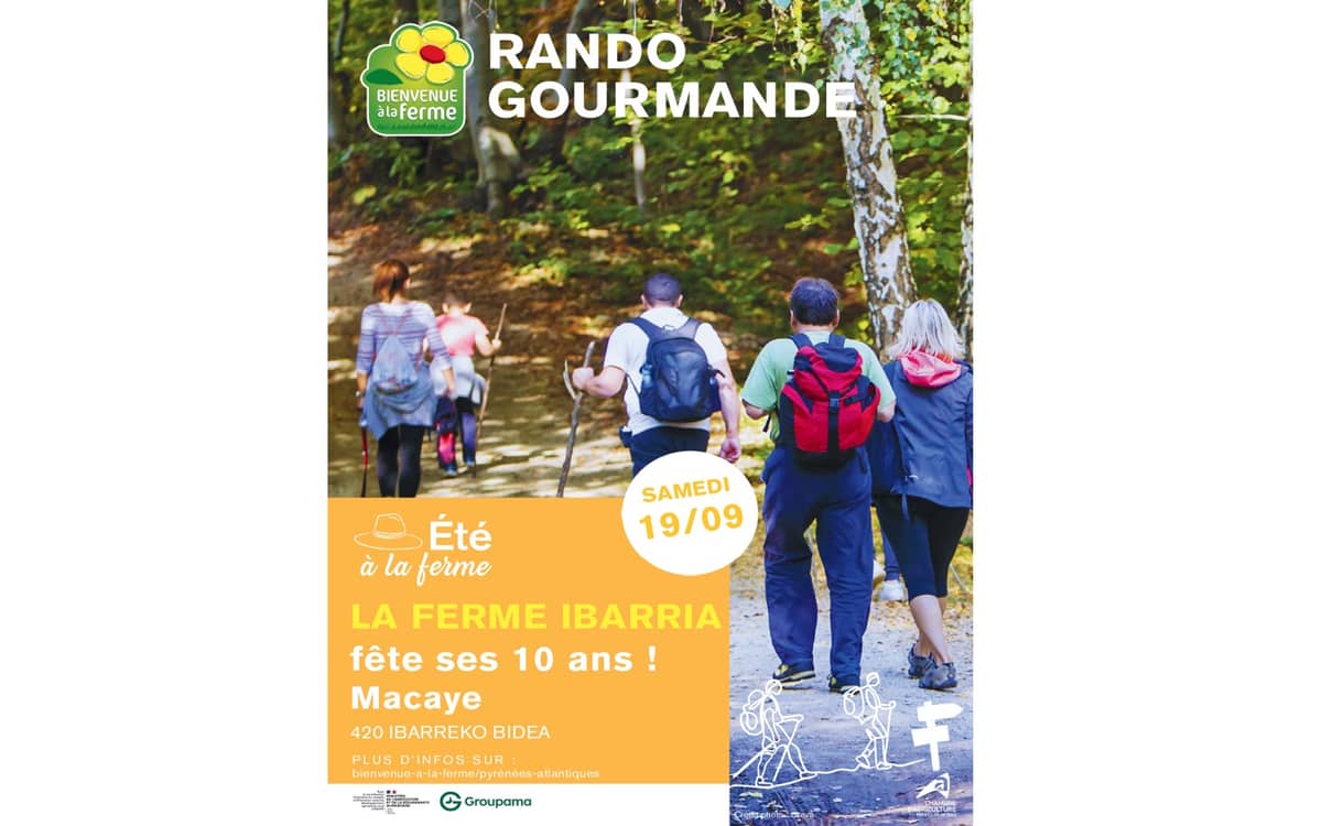 Illustration de l'événement : Rando gourmande à la ferme Ibarria
