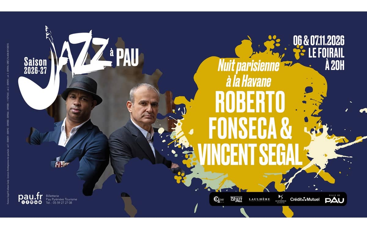 Illustration de l'événement : Saison de "Jazz à Pau" : Roberto Fonseca & Vincent Segal - Nuit parisienne à la Havane