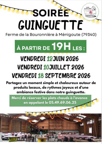Illustration de l'événement : Soirée Ginguette à la ferme - SARL Gaillard