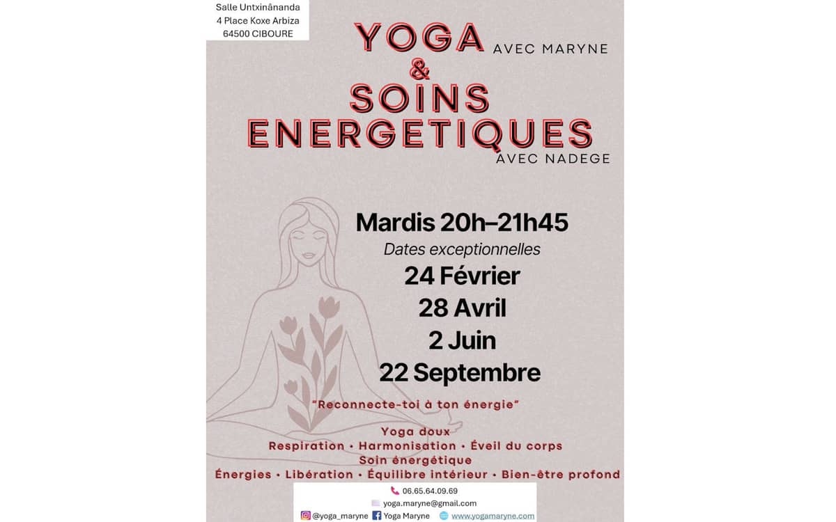 Illustration de l'événement : Yoga et soins énergétiques