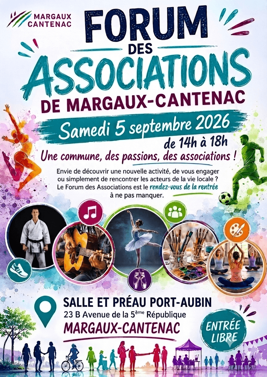 Illustration de l'événement : Forum des associations à Margaux-Cantenac