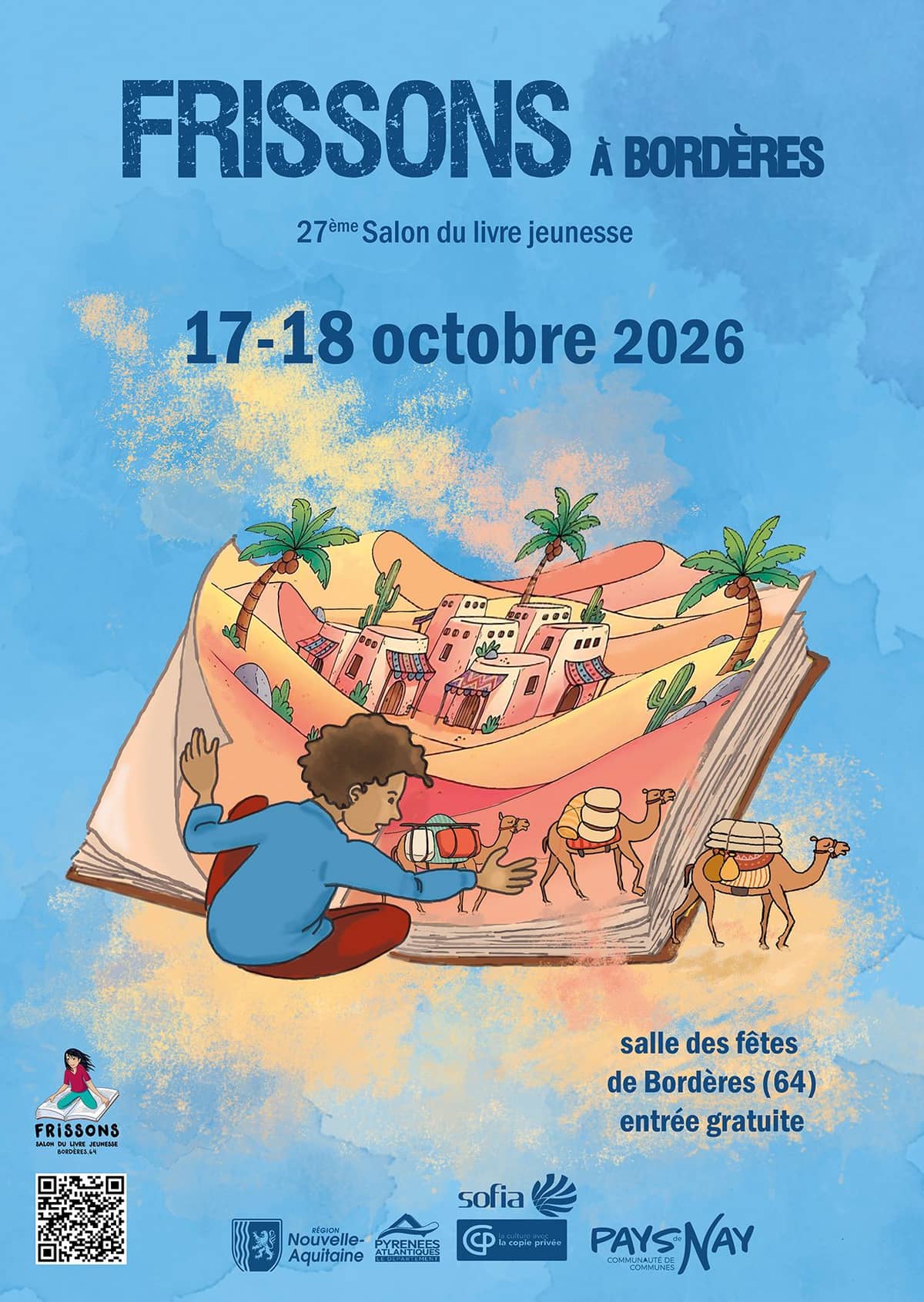 Illustration de l'événement : Salon du livre jeunesse Frissons à Bordères