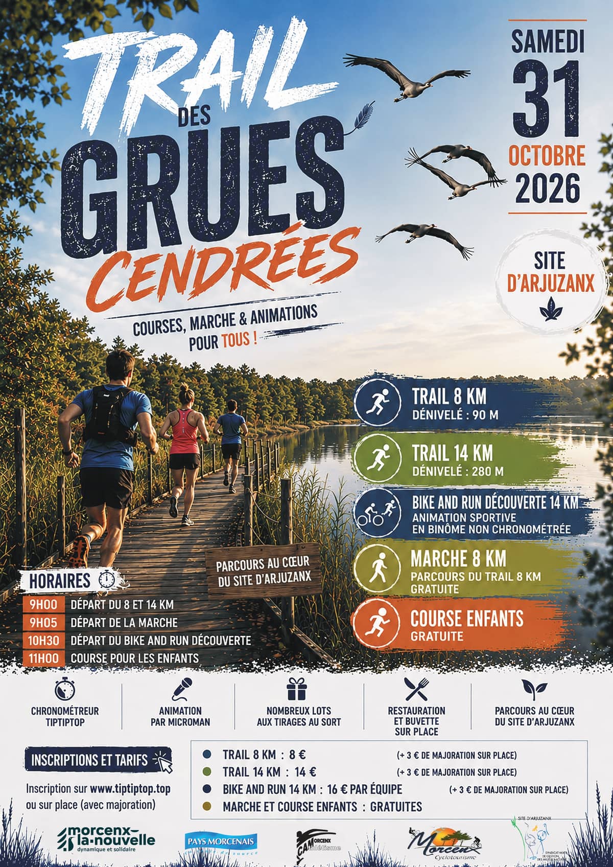 Illustration de l'événement : Trail des grues cendrées