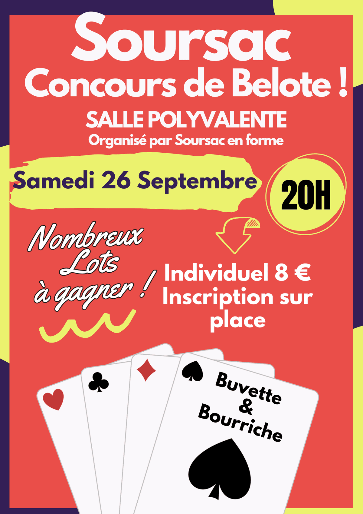 Illustration de l'événement : Tournoi de belote