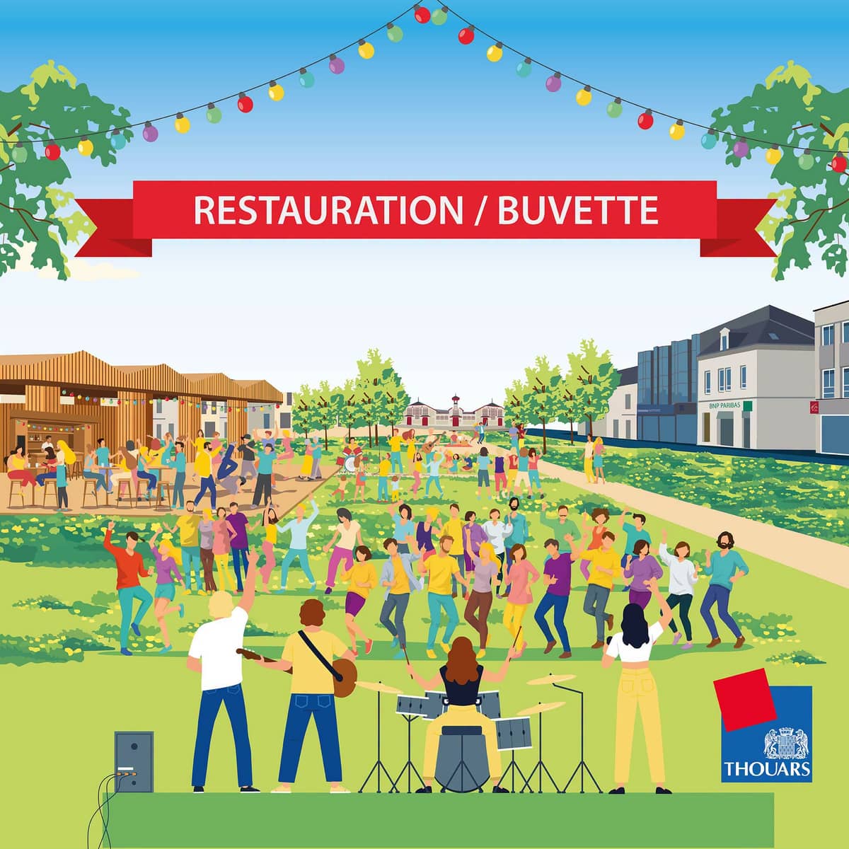 Illustration de l'événement : Inauguration des places Flandres Dunkerque et Lavault à Thouars