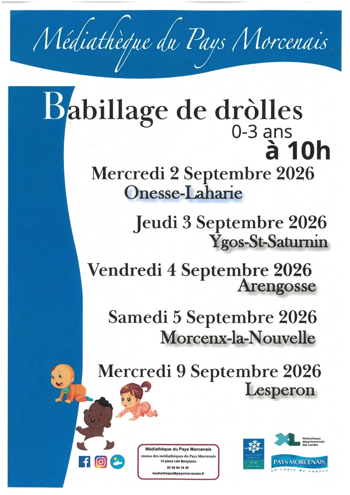 Illustration de l'événement : Babillage des dròlles - Lesperon
