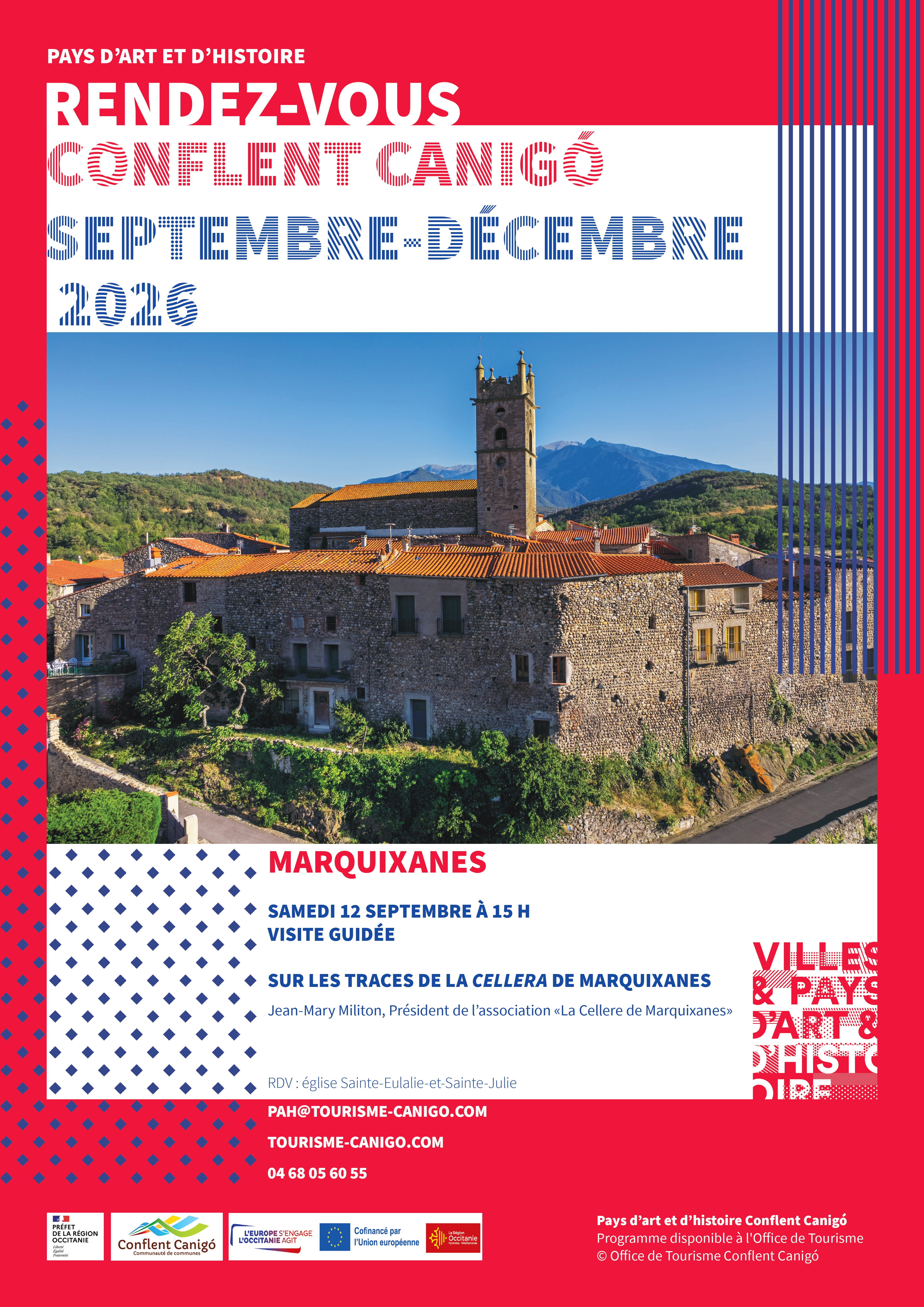 Illustration de l'événement : RENDEZ-VOUS DU PAYS D'ART ET D'HISTOIRE VISITE - LA CELLERA DE MARQUIXANES