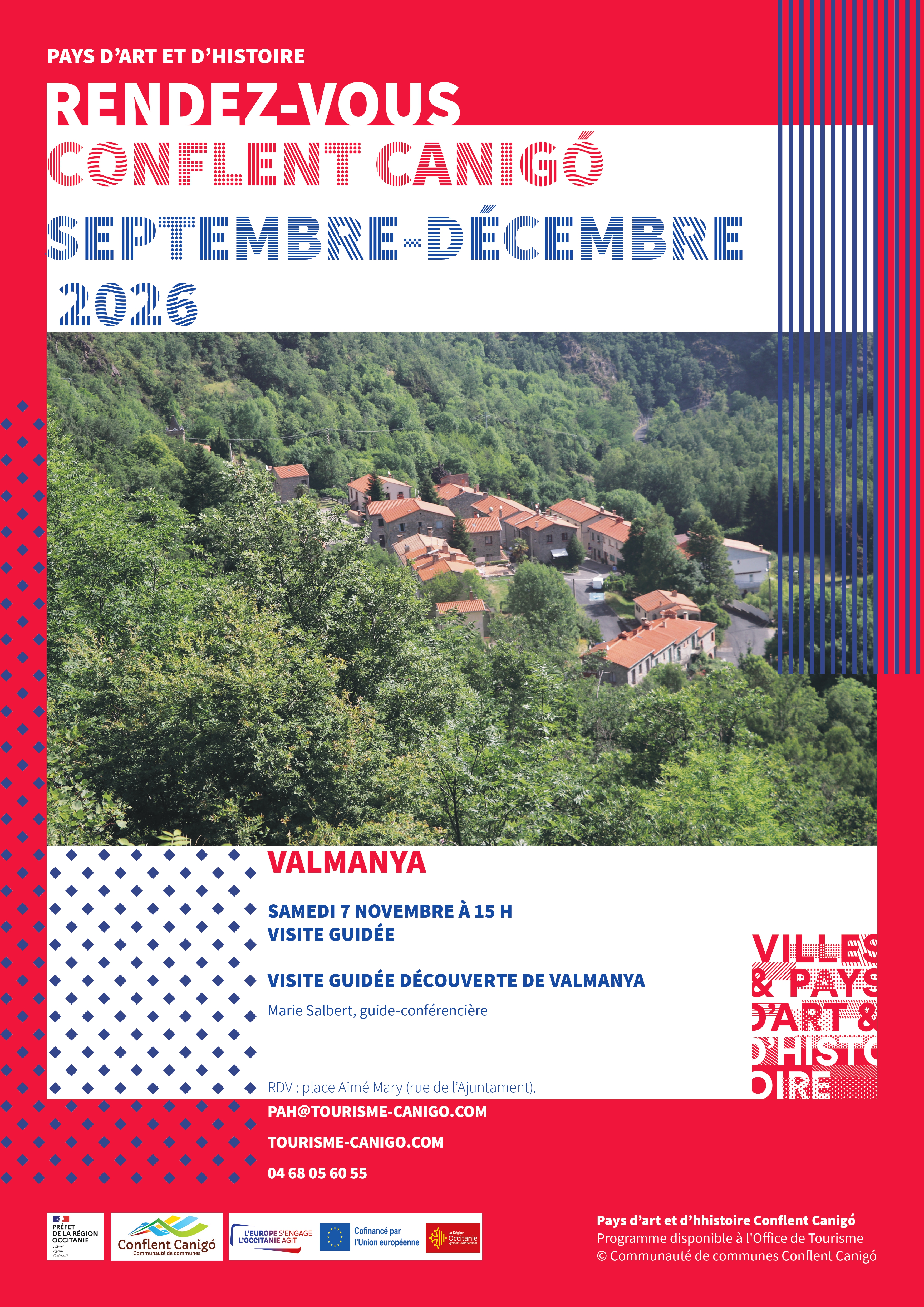 Illustration de l'événement : RENDEZ-VOUS DU PAYS D'ART ET D'HISTOIRE VISITE GUIDÉE - DÉCOUVERTE DE VALMANYA