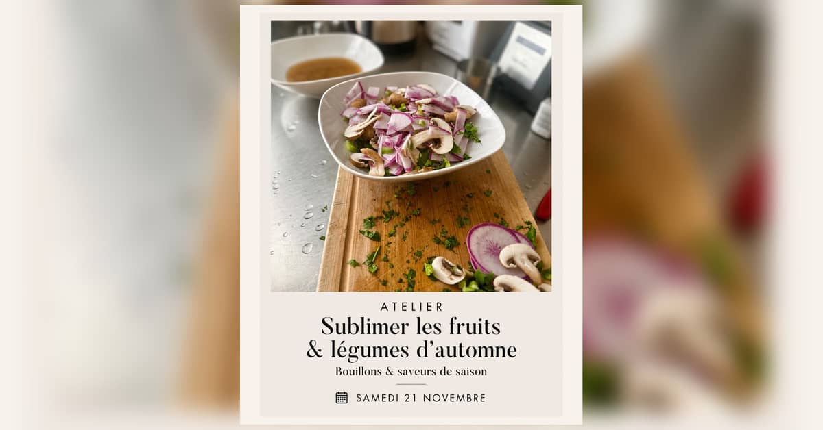 Illustration de l'événement : ATELIER SUBLIMER LES FRUITS & LÉGUMES D'AUTOMNE