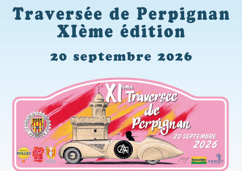 Illustration de l'événement : 11EME TRAVERSÉE DE PERPIGNAN DE VOITURES ANCIENNES