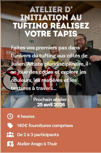 Illustration de l'événement : ATELIER INITIATION AU TUFTING RÉALISEZ VOTRE TAPIS