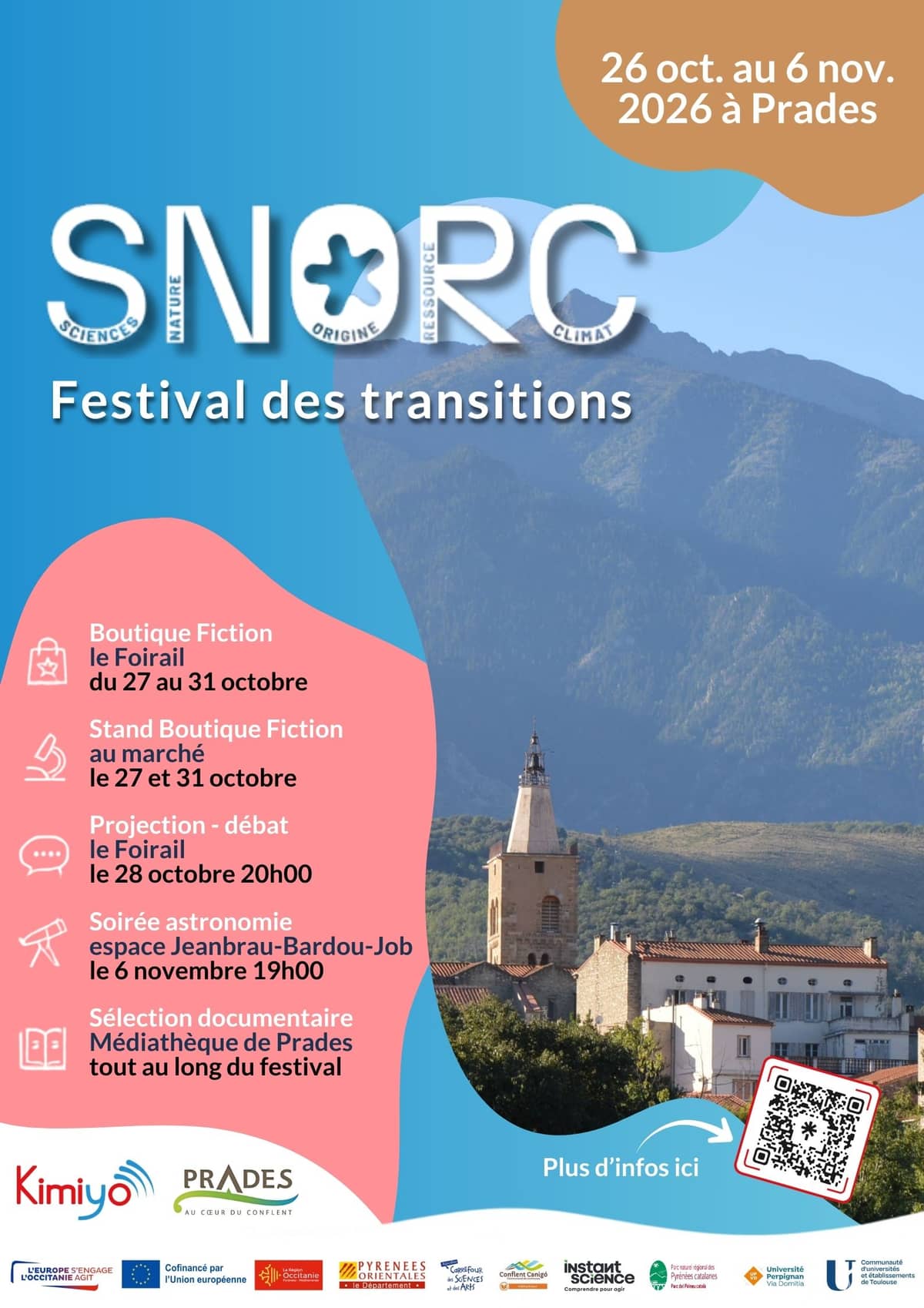 Illustration de l'événement : FESTIVAL SCIENCES, NATURE, ORIGINE, RESSOURCE, CLIMAT (SNORC)
