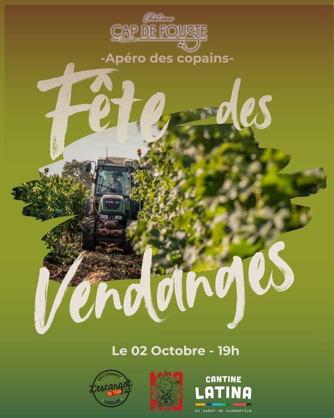 Illustration de l'événement : FÊTE DES VENDANGES AU CHÂTEAU CAP DE FOUSTE!