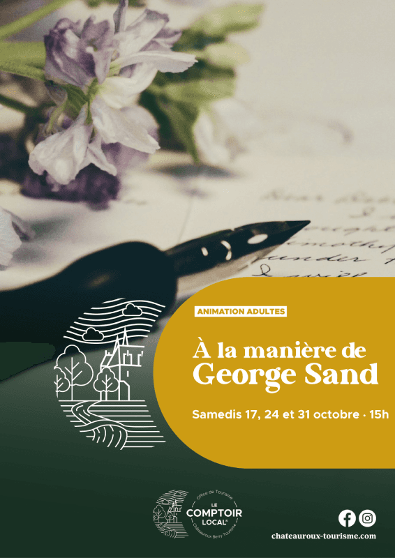 Illustration de l'événement : Atelier adulte : À la manière de George Sand