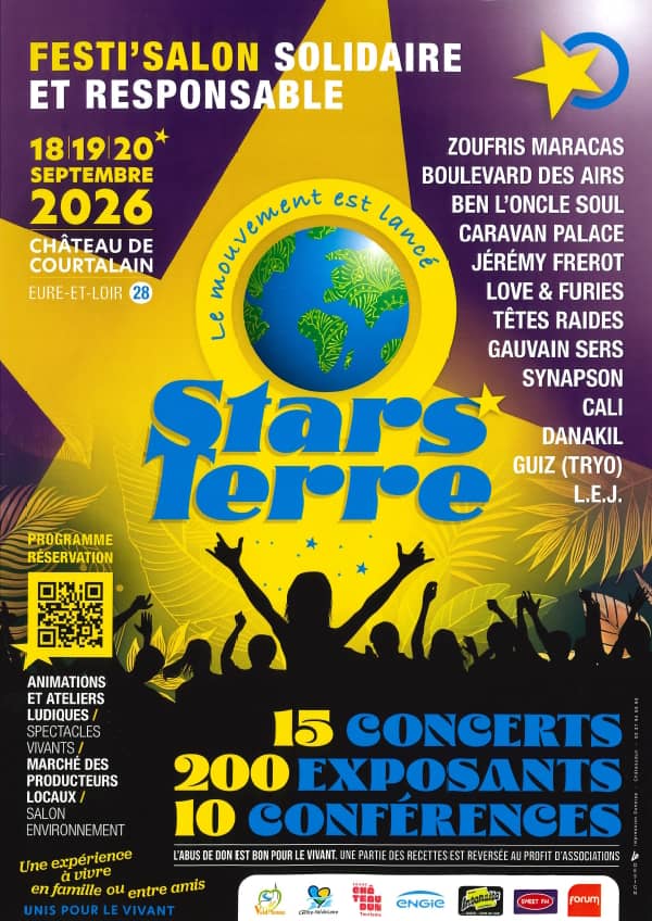 Illustration de l'événement : Stars'Terre - Festi’Salon solidaire & éco-responsable, concerts