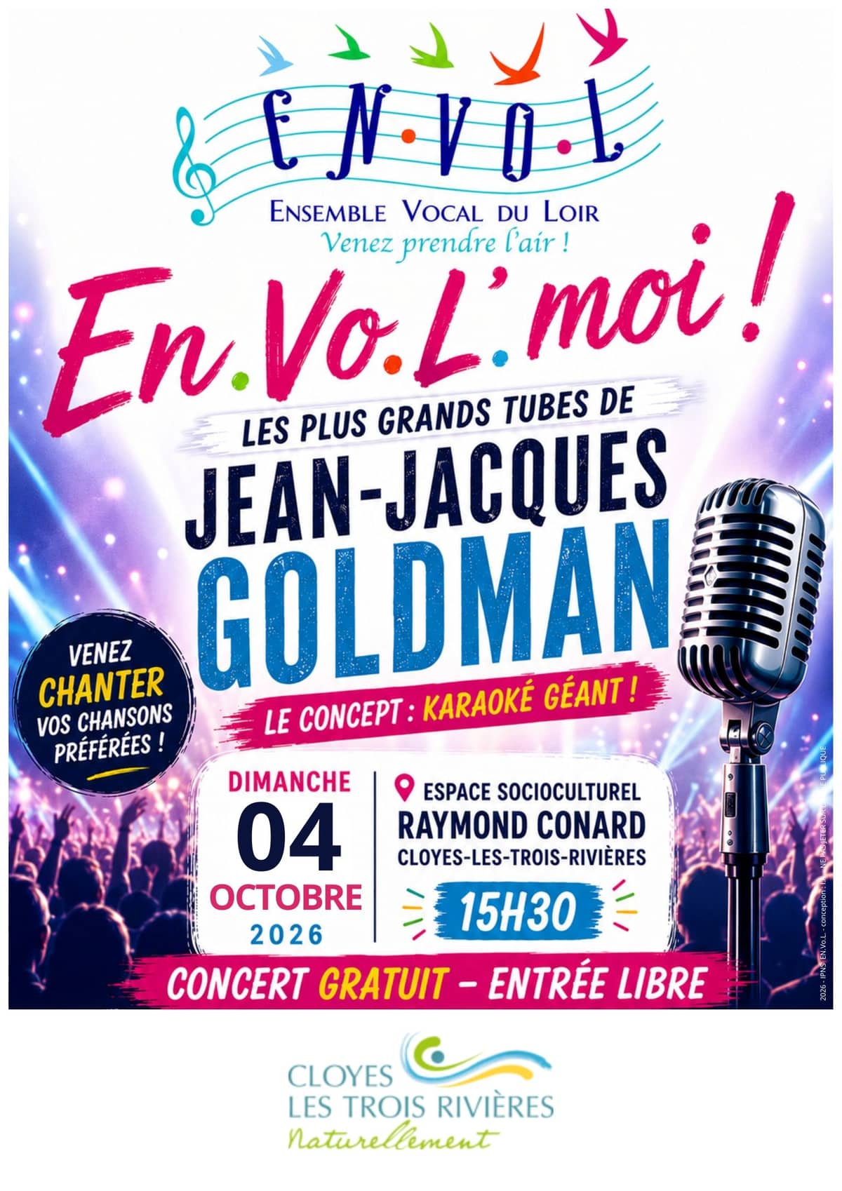 Illustration de l'événement : EnVol'Moi - Karaoké géant sur les chansons de J.-J. Goldman