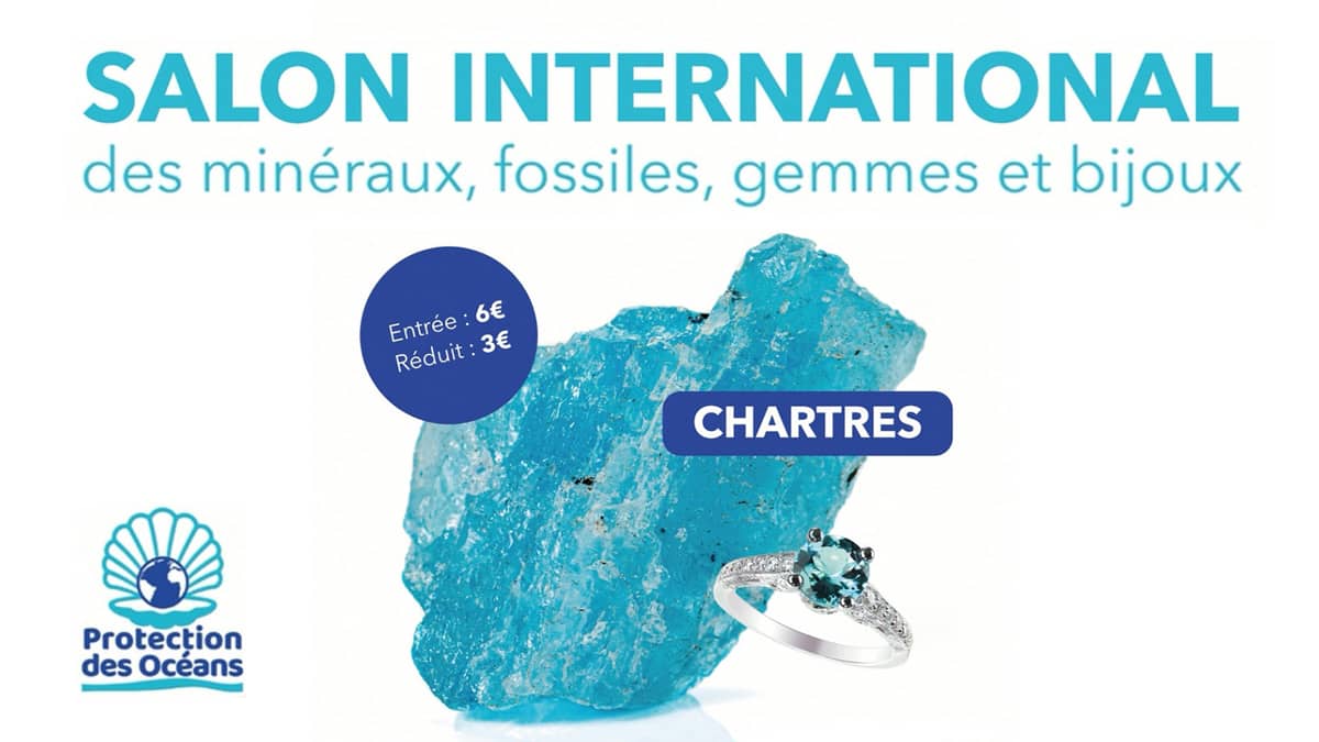 Illustration de l'événement : 2e Salon international des Minéraux, Fossiles, Gemmes et Bijoux à Chartres