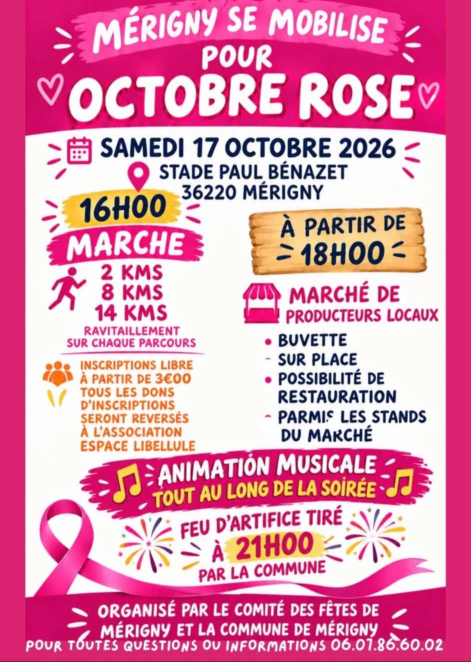 Illustration de l'événement : Octobre Rose à Mérigny