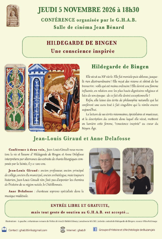 Illustration de l'événement : Conférence : Hildegarde de Bingen