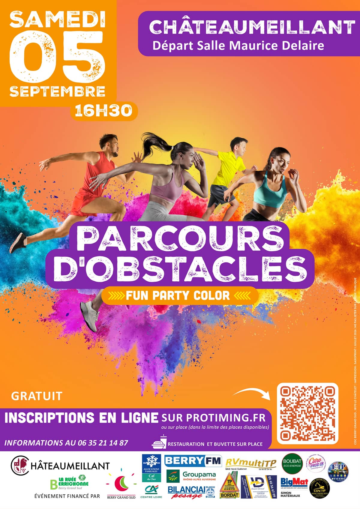 Illustration de l'événement : Parcurs d'obstacles - Fun party color