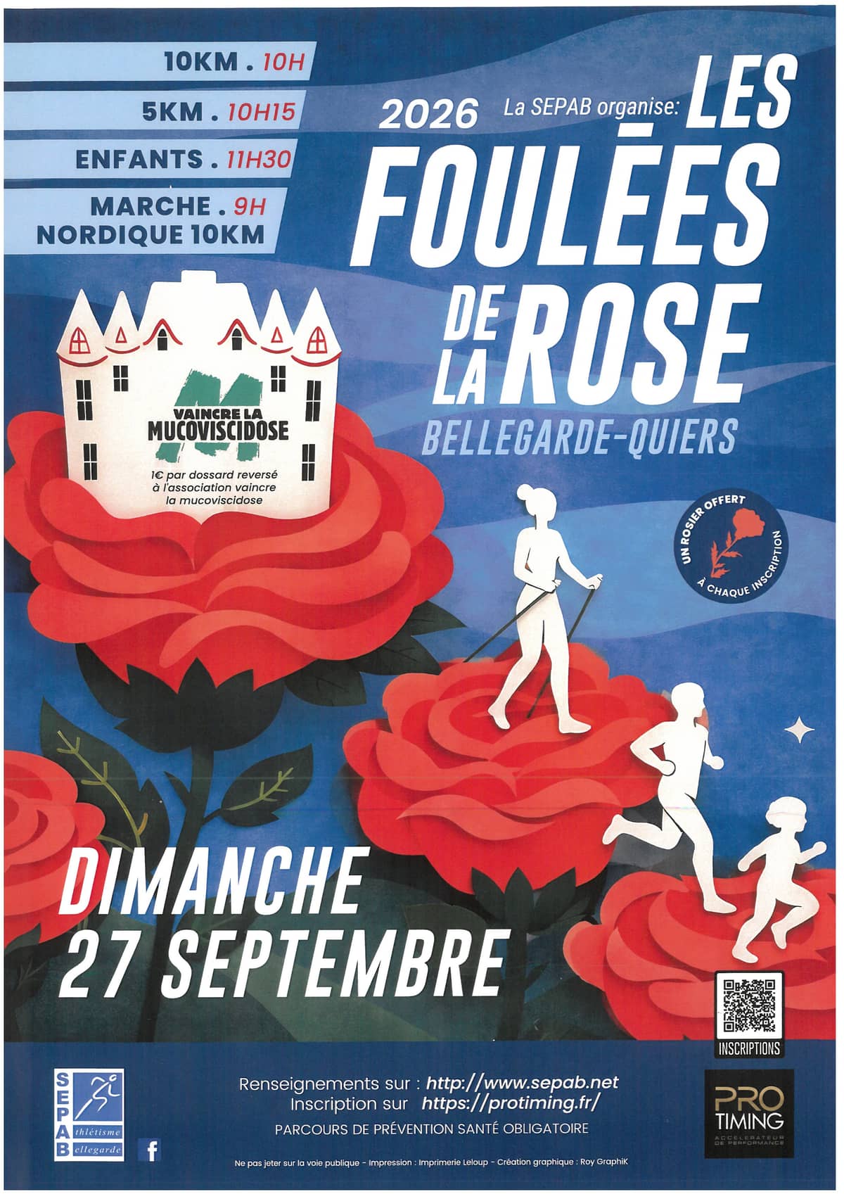 Illustration de l'événement : Les Foulées de la Rose