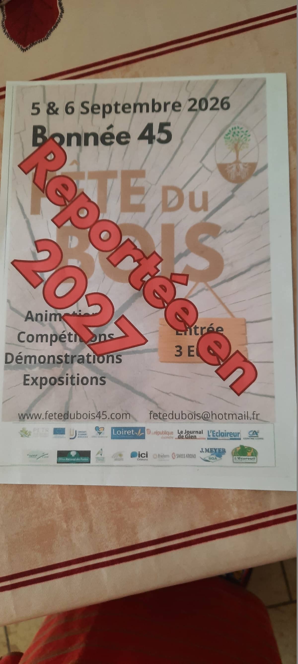 Illustration de l'événement : REPORTÉE EN SEPTEMBRE 2027 - Fête du Bois