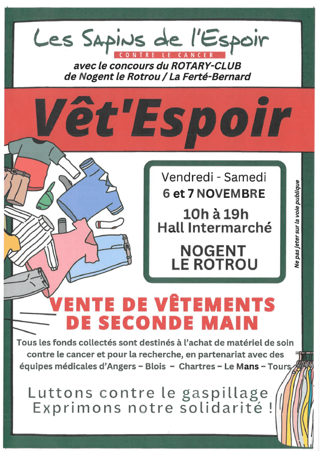 Illustration de l'événement : Sapins de l’Espoir I Vente solidaire de vêtements de seconde main