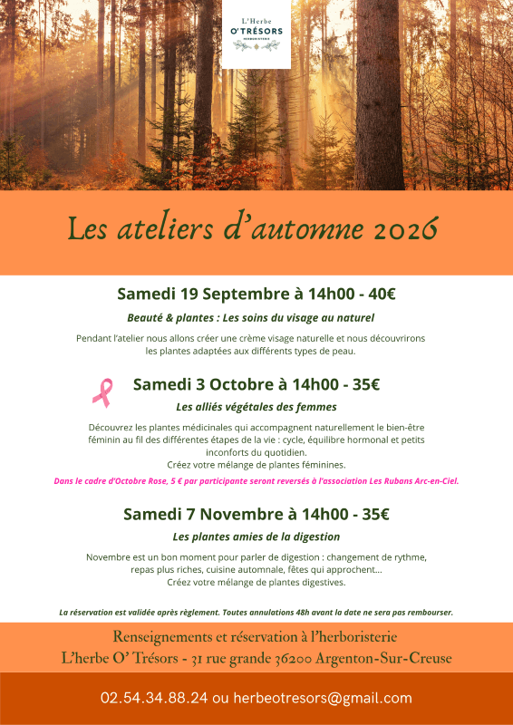 Illustration de l'événement : Atelier "Les plantes amies de la digestion"