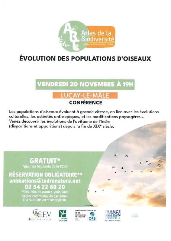 Illustration de l'événement : Conférence - Evolution des populations d'oiseaux