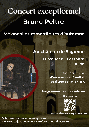 Illustration de l'événement : Concert exceptionnel de Bruno Peltre au Château de Sagonne