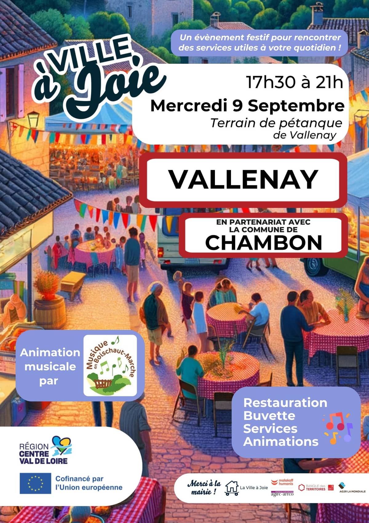 Illustration de l'événement : Ville à joie - Vallenay