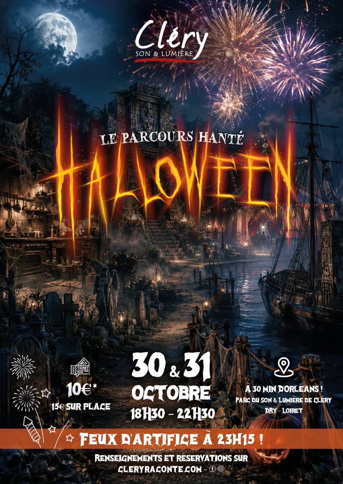Illustration de l'événement : Halloween au Son & Lumière de Cléry