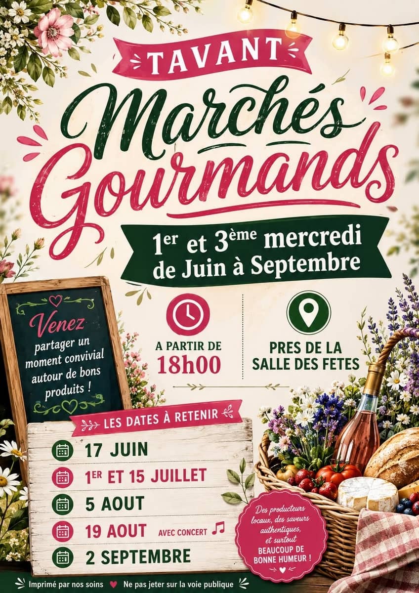 Illustration de l'événement : Marché gourmand de Tavant