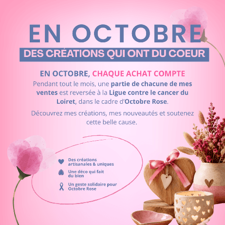 Illustration de l'événement : Octobre Rose 2026 : des créations qui ont du cœur !